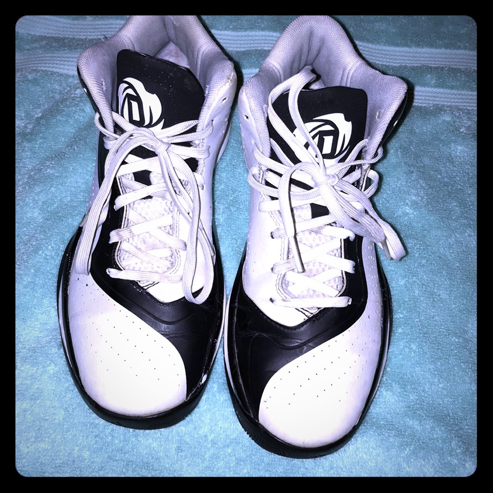 Size US 6 1/2 adidas shoes white and black